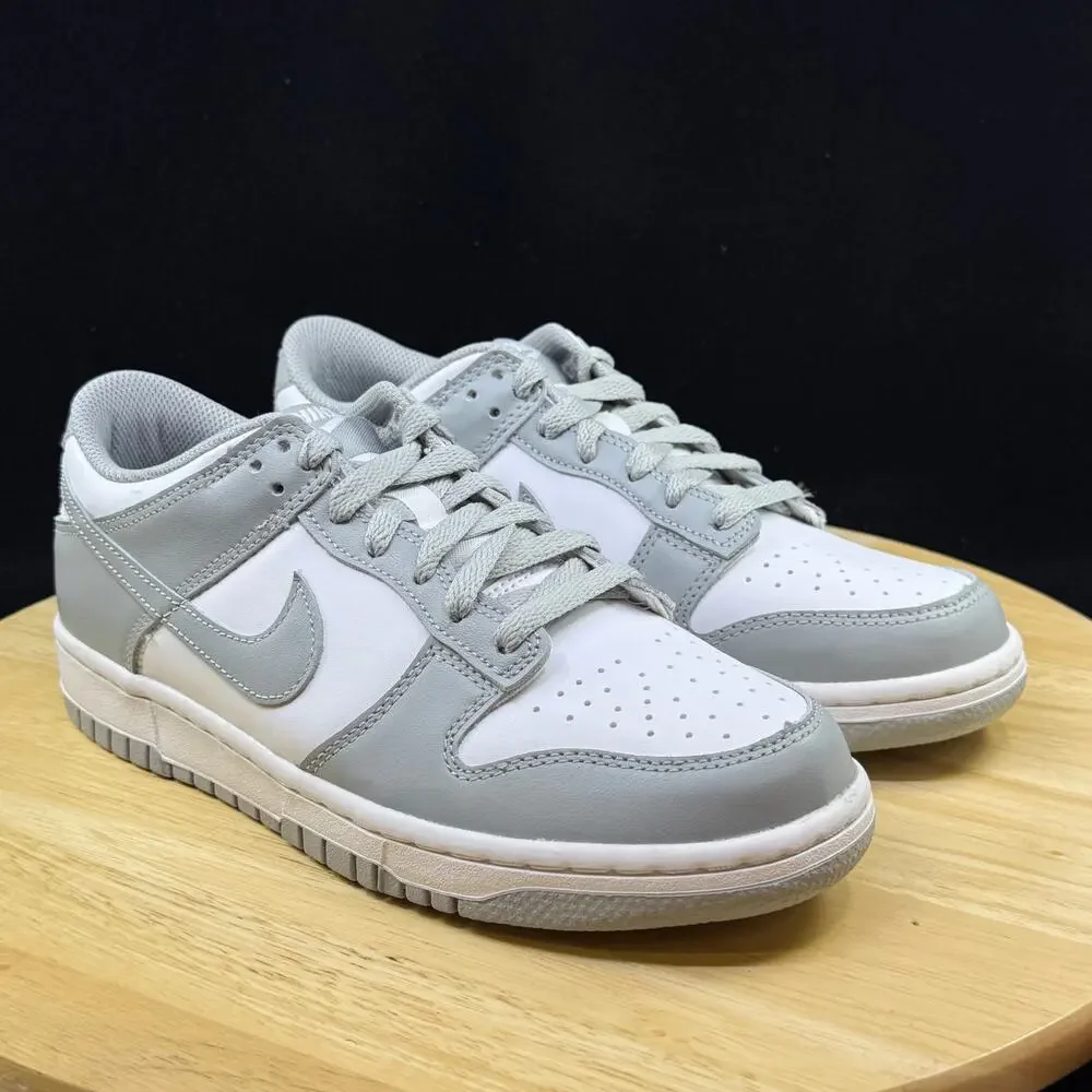 Nike Dunk Low Size 6Y/ 7.5W White Light Smoke Grey GS NBY FB9109-123